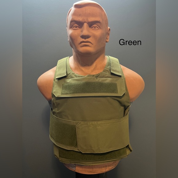 Green bulletproof vest body armour - Thin / low profile - Picture 1 of 7